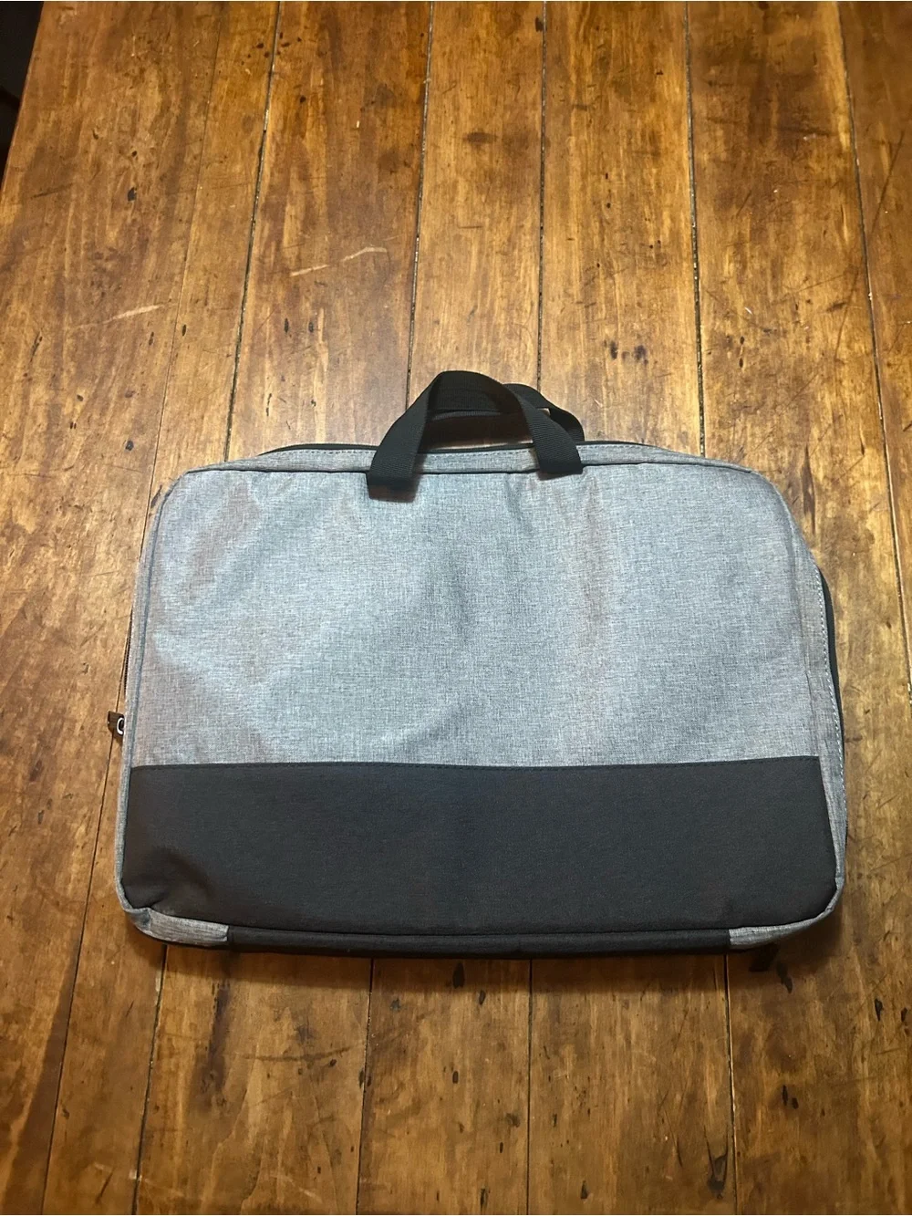 Gray and Black Laptop Briefcase -Carry Bag